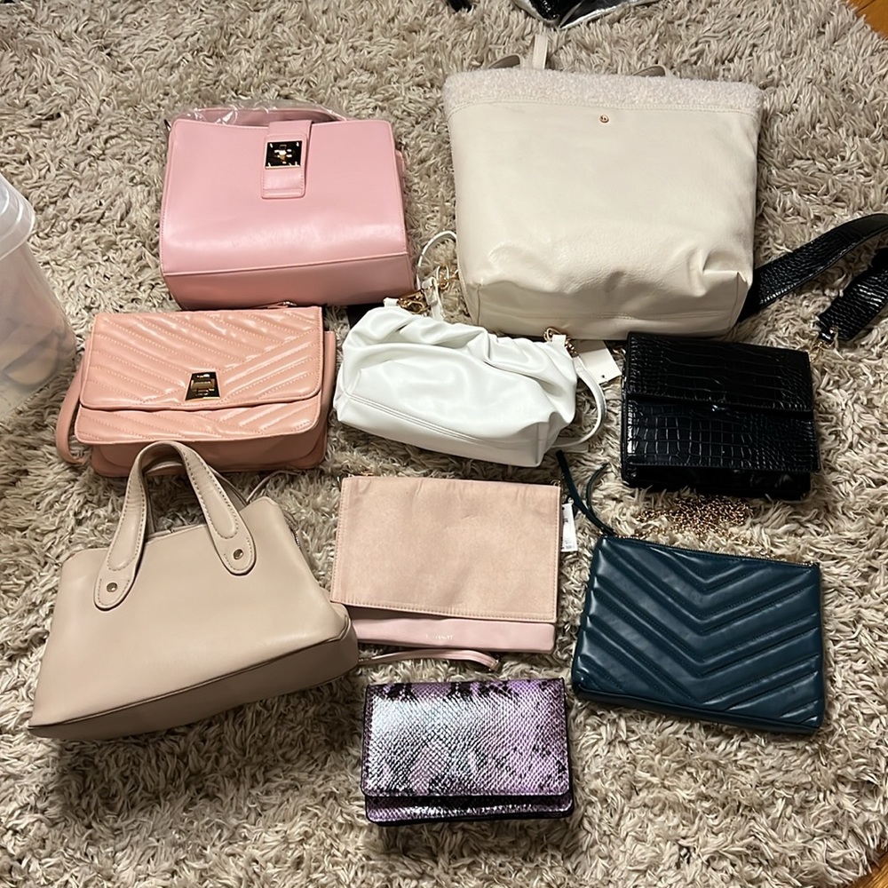 Bundle of 9 New Handbags